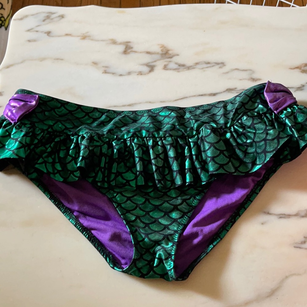 hot topic disney mermaid bikini bottoms size large